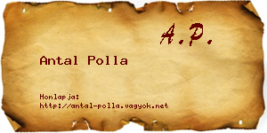 Antal Polla névjegykártya